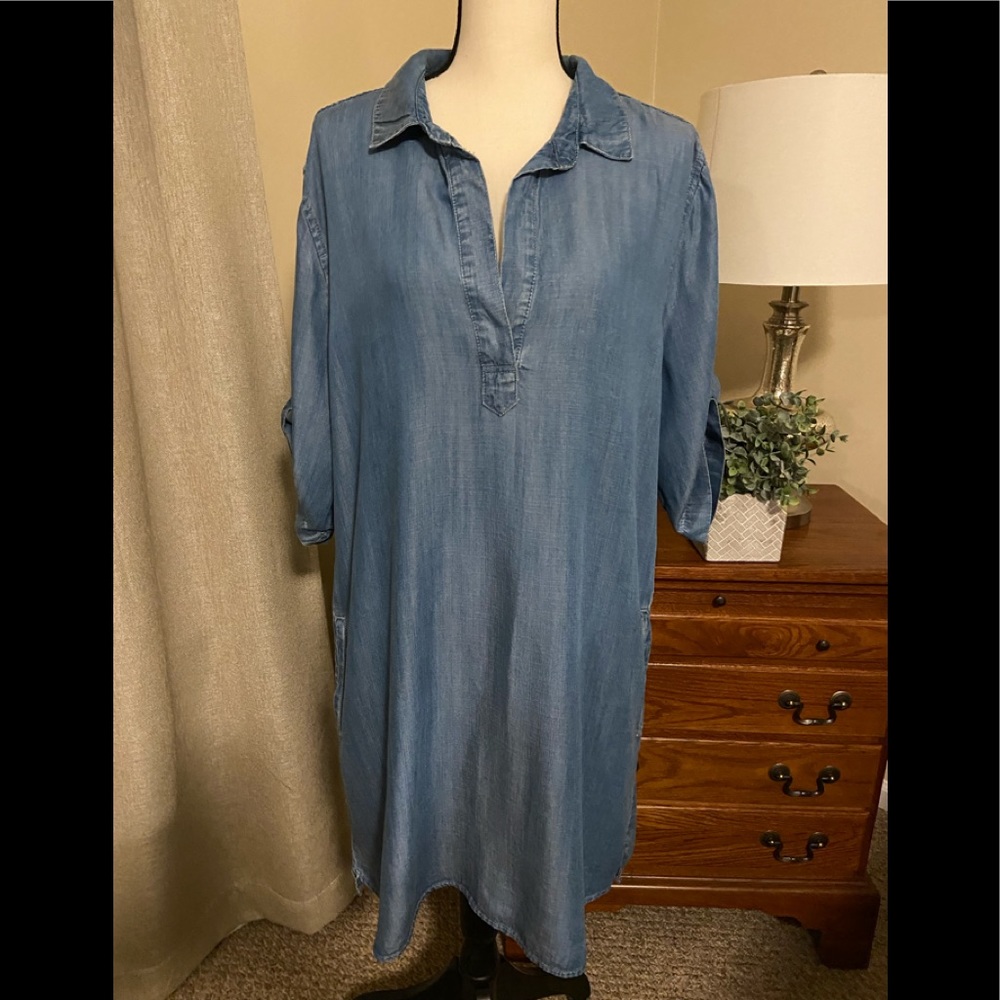 Philosophy Chambray Denim Dress NEW WITH ORIGINAL TAGS Size XXL